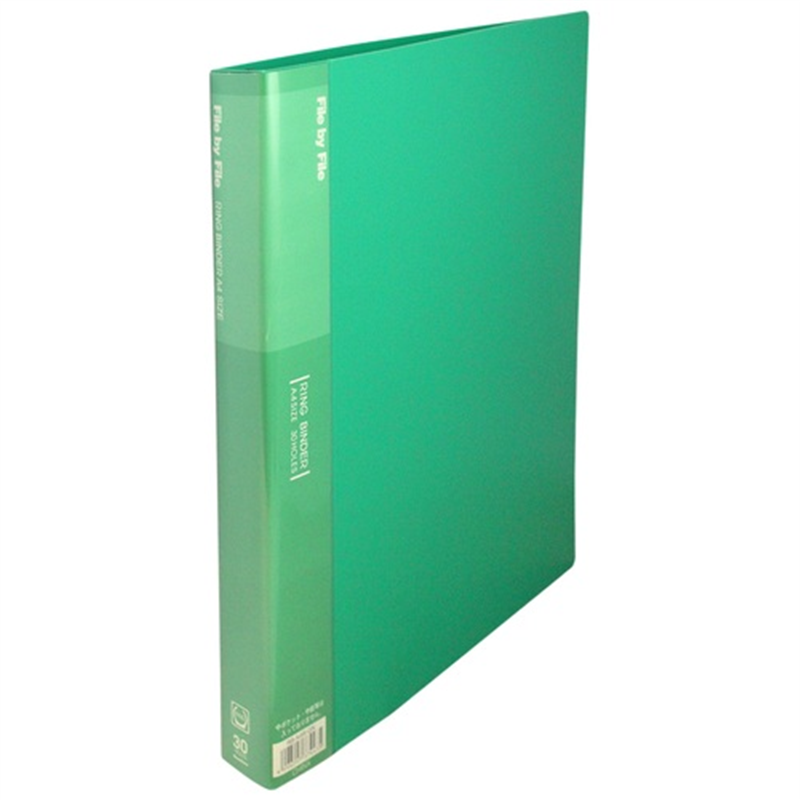 ビュートン リングバインダ RB-A4W-GN 32mm30穴 A4S 緑 1個（ご注文単位1個）【直送品】