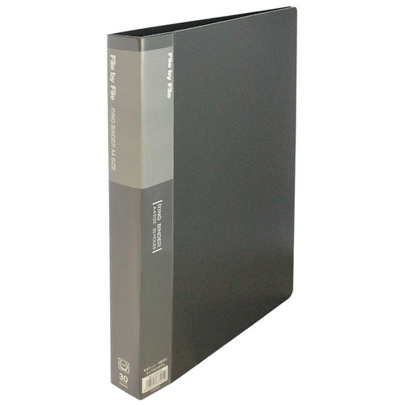 ビュートン リングバインダ RB-A4W-DG 32mm A4W 濃灰  1個（ご注文単位1個）【直送品】