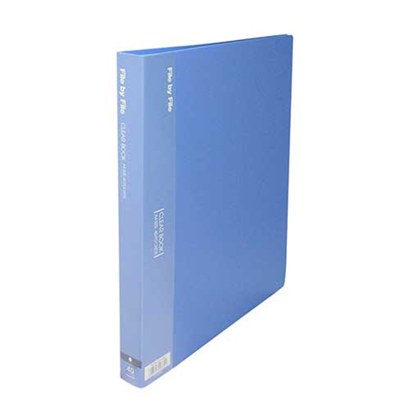 ビュートン クリヤーブック40P BCB-A4-40 A4S ブルー 1個(ご注文単位1個)【直送品】