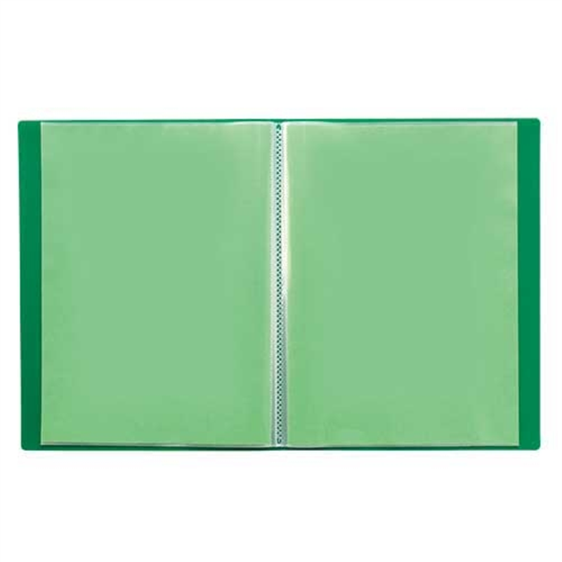 ビュートン クリヤーブック40P BCB-A4-40 A4S グリーン 1個(ご注文単位1個)【直送品】