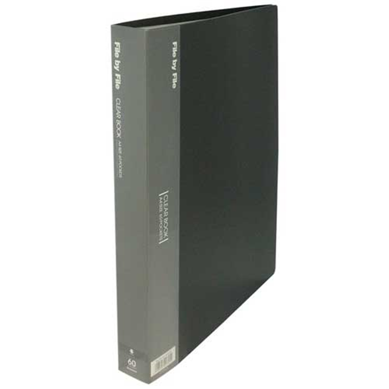 ビュートン クリヤーブック60P BCB-A4-60 A4S Dグレー 1個(ご注文単位1個)【直送品】