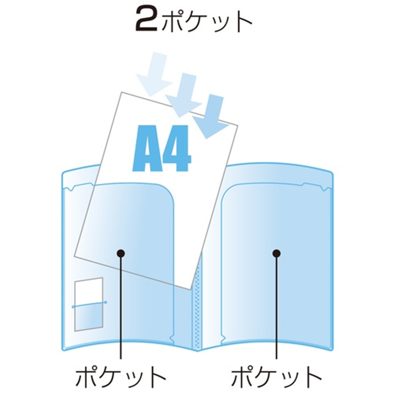 ビュートン スマートホルダー NSH-A4-2CB ブルー 1個(ご注文単位1個)【直送品】