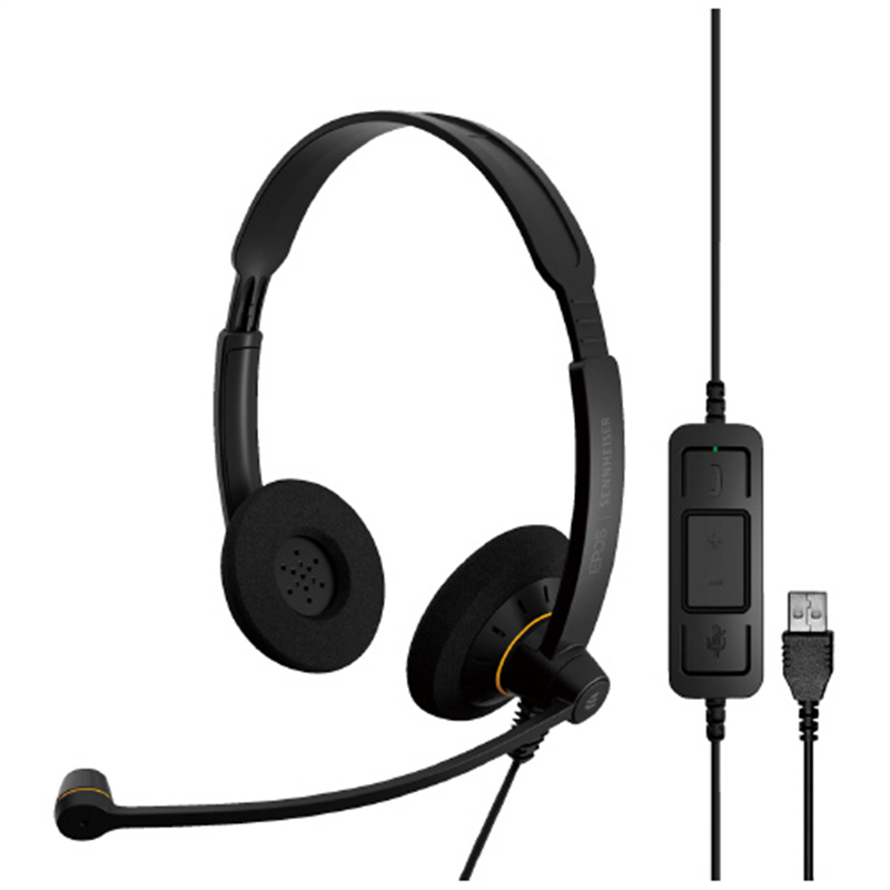 EPOS ゼンハイザー 両耳式ヘッドセット SC 60 USB ML  1個（ご注文単位1個）【直送品】