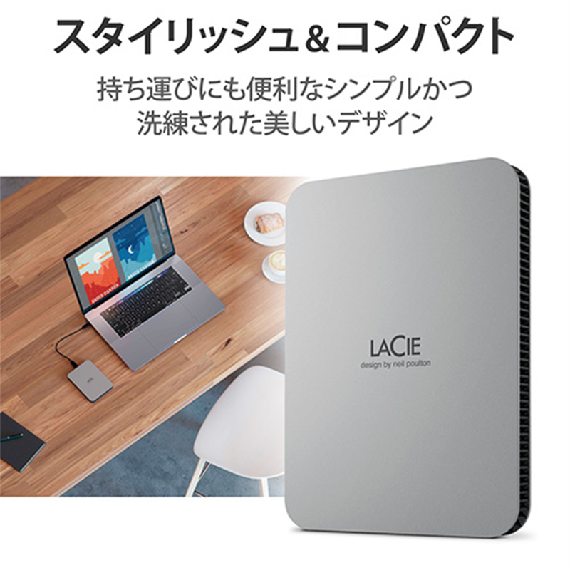エレコム ラシー HDD 1TB Mobile Drive STLP1000400 1個(ご注文単位1個)【直送品】