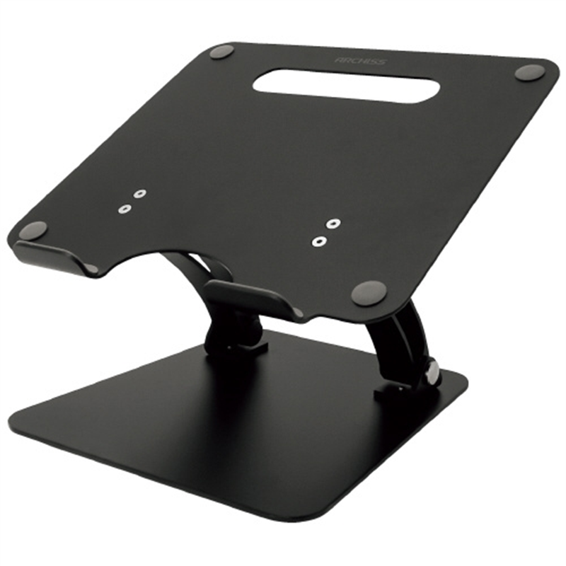 ARCHISS ノートPC用アルミスタンド 黒 AS-LUBM-BK  1個（ご注文単位1個）【直送品】