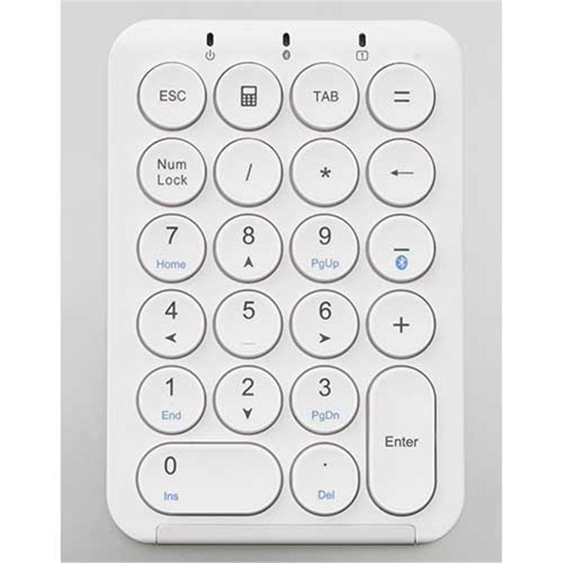 iClever Bluetoothワイヤレステンキー IC-KP08-WH 1個(ご注文単位1個)【直送品】