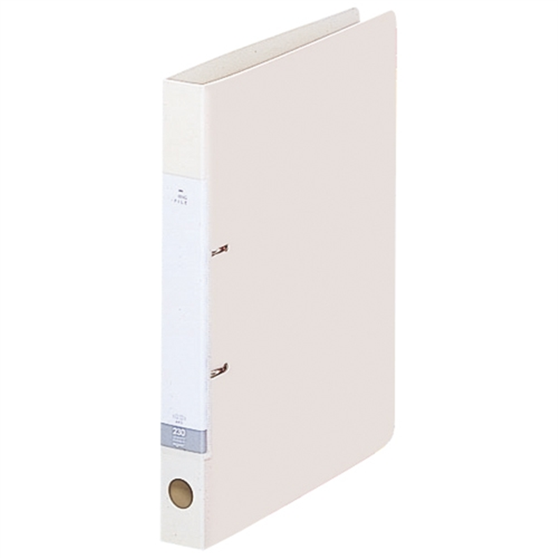 LIHIT LAB. D型リングファイル G2220-0 A4S 34mm 白  1個（ご注文単位1個）【直送品】