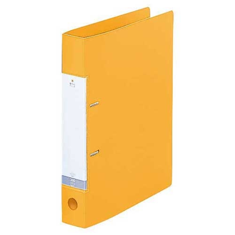 LIHIT LAB. D型リングファイルG2230 A4S 46mm 黄 10冊 1個（ご注文単位1個）【直送品】