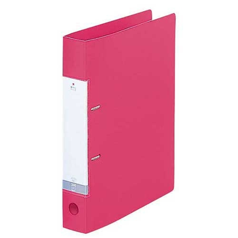 LIHIT LAB. D型リングファイルG2230 A4S 46mm 赤 10冊 1個（ご注文単位1個）【直送品】