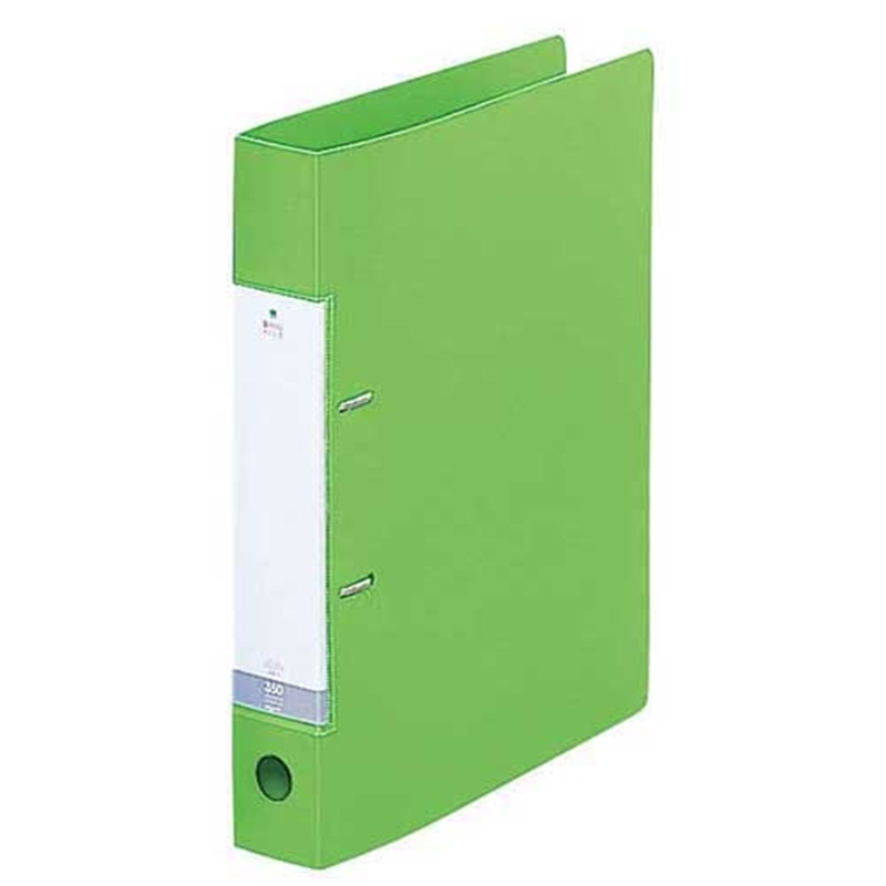 LIHIT LAB. D型リングファイルG2230 A4S 46mm黄緑10冊 1個(ご注文単位1個)【直送品】