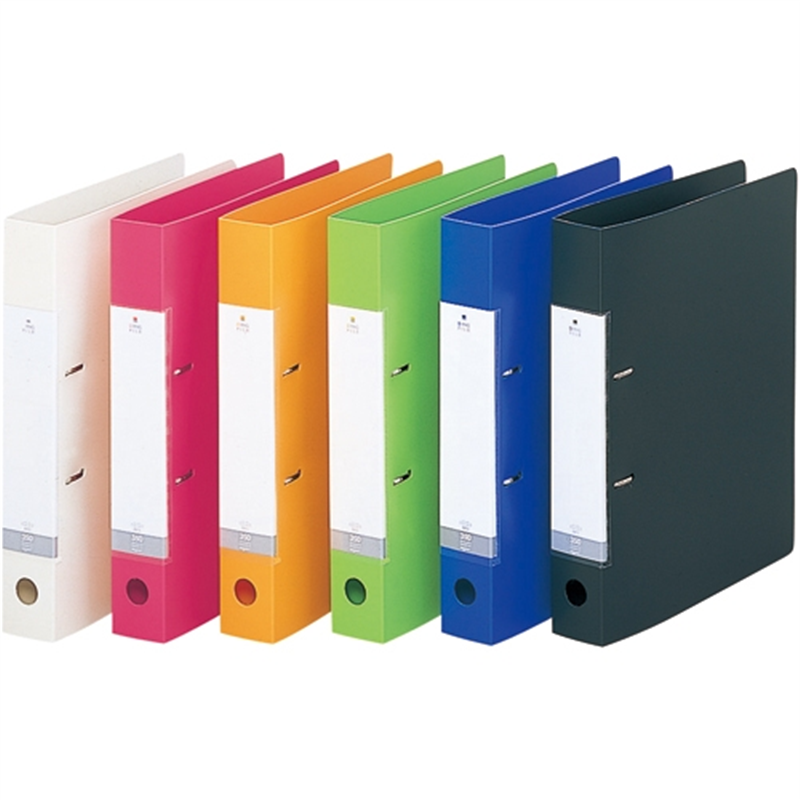 LIHIT LAB. D型リングファイルG2230 A4S 46mm黄緑10冊 1個(ご注文単位1個)【直送品】