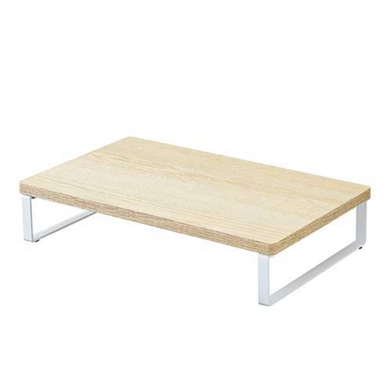 LIHIT LAB. MDF机上台 幅390mm A8003-35 ナチュラル 1個（ご注文単位1個）【直送品】