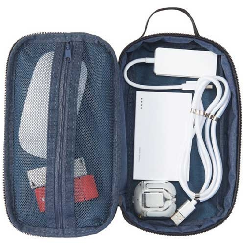 LIHIT LAB. ガジェットポーチネイビー A-3206-11  1個（ご注文単位1個）【直送品】