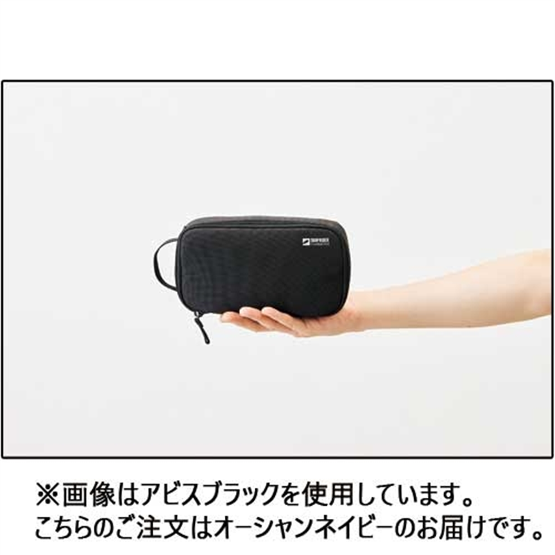 LIHIT LAB. ガジェットポーチネイビー A-3206-11  1個（ご注文単位1個）【直送品】