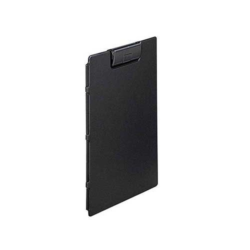 LIHIT LAB. クリップファイル F-2650-24 A4E 黒 10冊  1個（ご注文単位1個）【直送品】