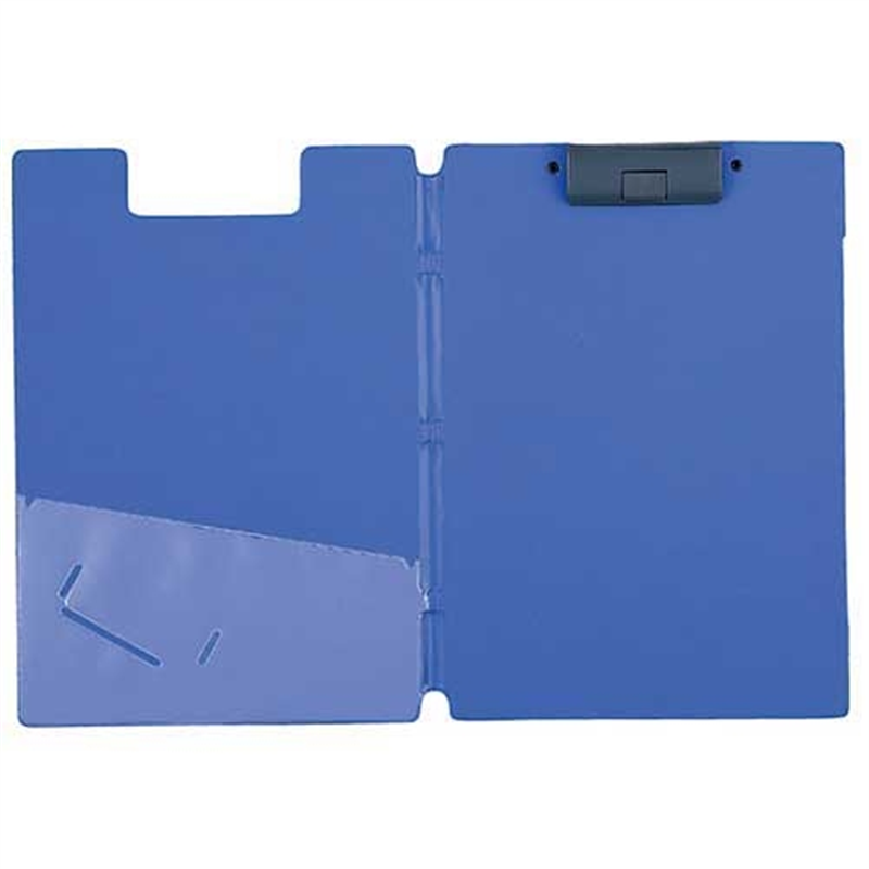 LIHIT LAB. クリップファイル F-2650-8 A4E 青 10冊 1個(ご注文単位1個)【直送品】