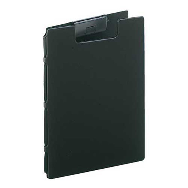LIHIT LAB. クリップファイル F-2660-24 A4 黒  1個（ご注文単位1個）【直送品】