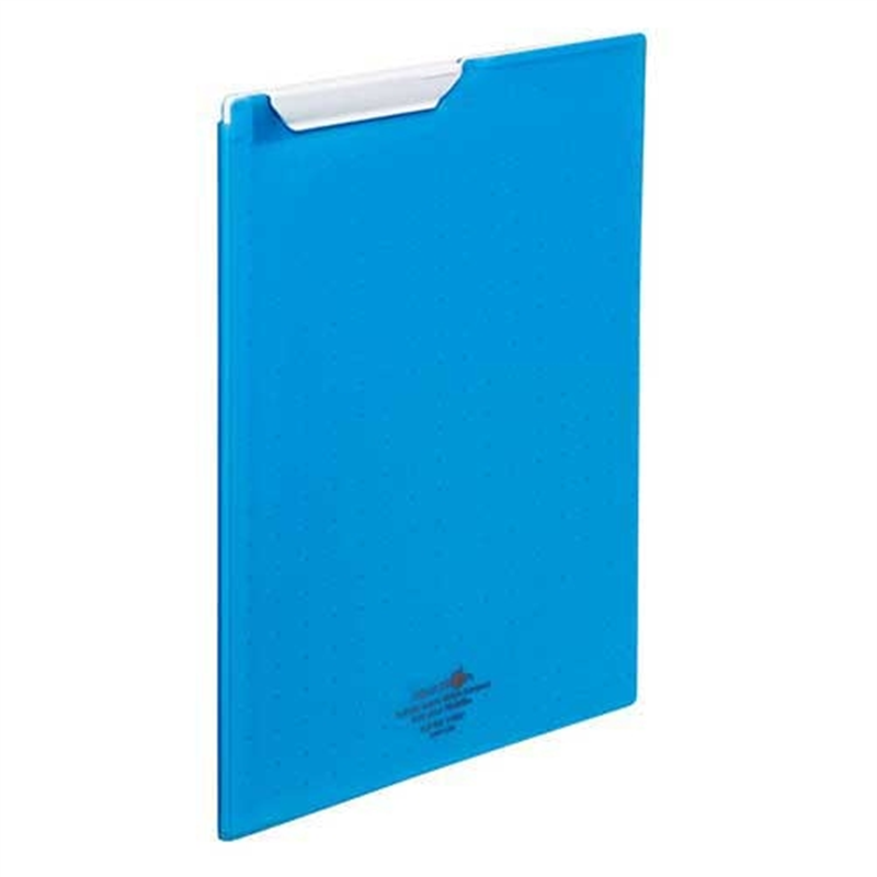 LIHIT LAB. クリップファイルA4 青 F-5067-8  1個（ご注文単位1個）【直送品】