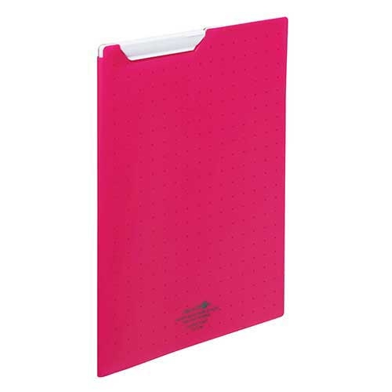 LIHIT LAB. クリップファイルA4 赤 F-5067-3  1個（ご注文単位1個）【直送品】