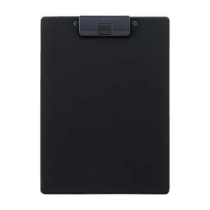 LIHIT LAB. クリップボード 捺印対応 A-2980-24 A4E 黒 1個（ご注文単位1個）【直送品】