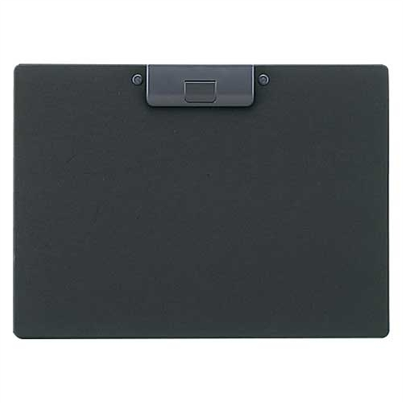 LIHIT LAB. クリップボード 捺印対応 A-2985-24 A4S 黒 1個（ご注文単位1個）【直送品】