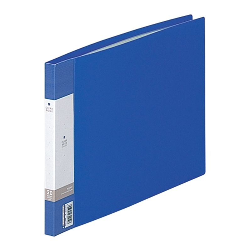 LIHIT LAB. クリヤーブック リクエスト G3220-8 A4E 青 1個（ご注文単位1個）【直送品】