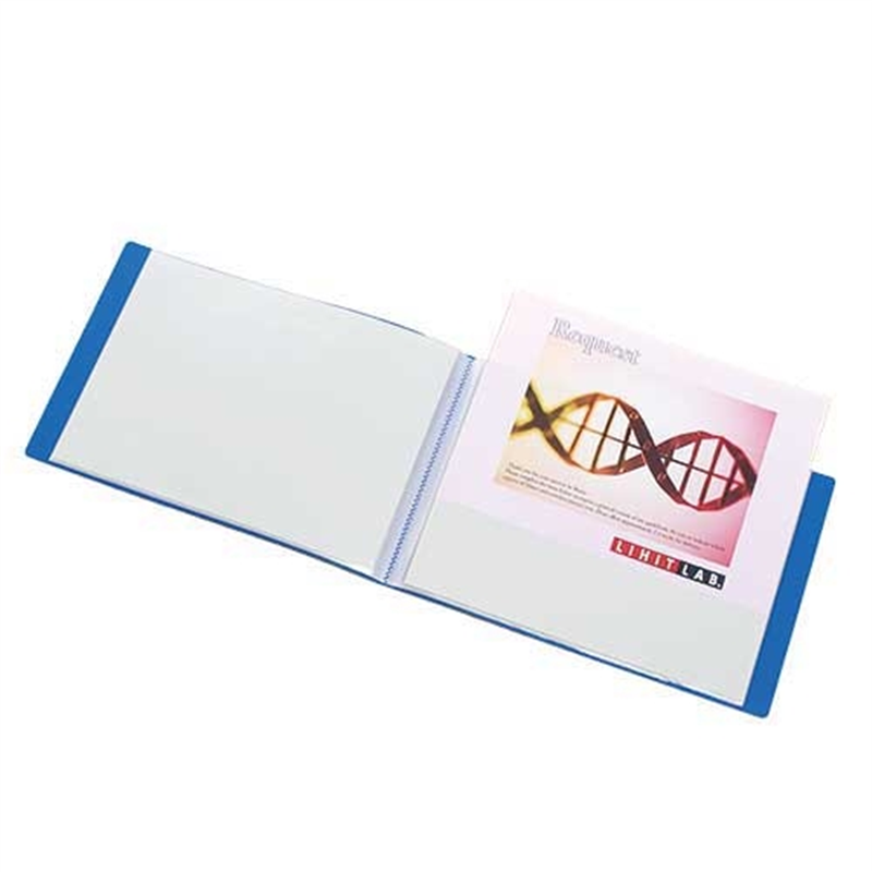 LIHIT LAB. クリヤーブック リクエスト G3220-8 A4E 青 1個（ご注文単位1個）【直送品】