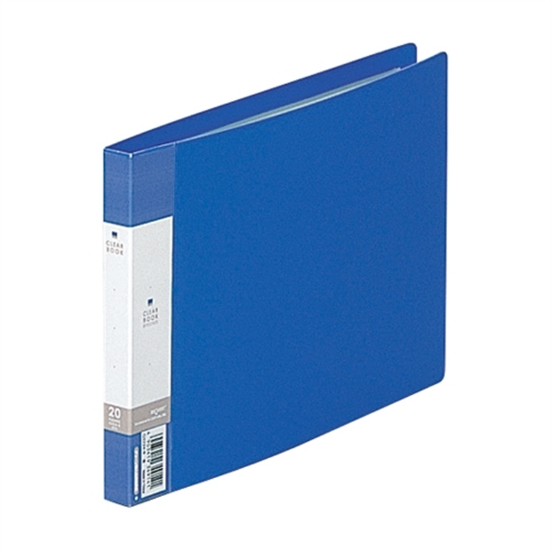 LIHIT LAB. クリヤーブック リクエスト G3224-8 A5E 青 1個（ご注文単位1個）【直送品】