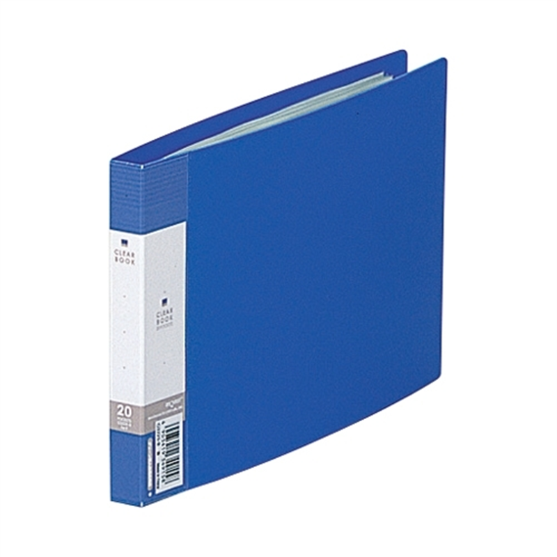 LIHIT LAB. クリヤーブック リクエスト G3225-8 B6E 青 1個(ご注文単位1個)【直送品】