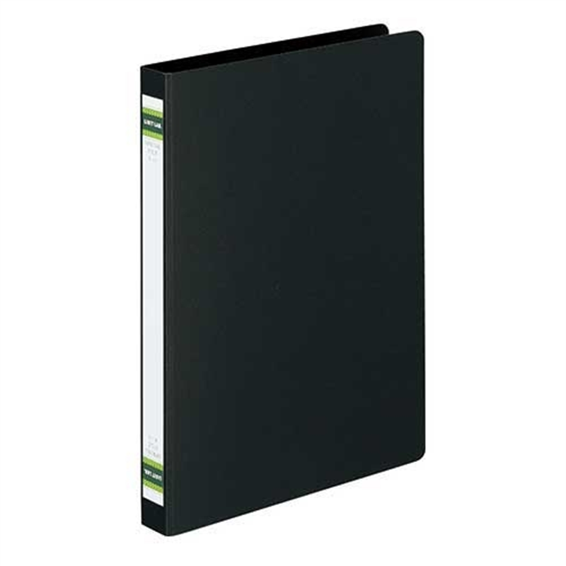 LIHIT LAB. スプリングファイル F-11 A4S 黒  1個（ご注文単位1個）【直送品】