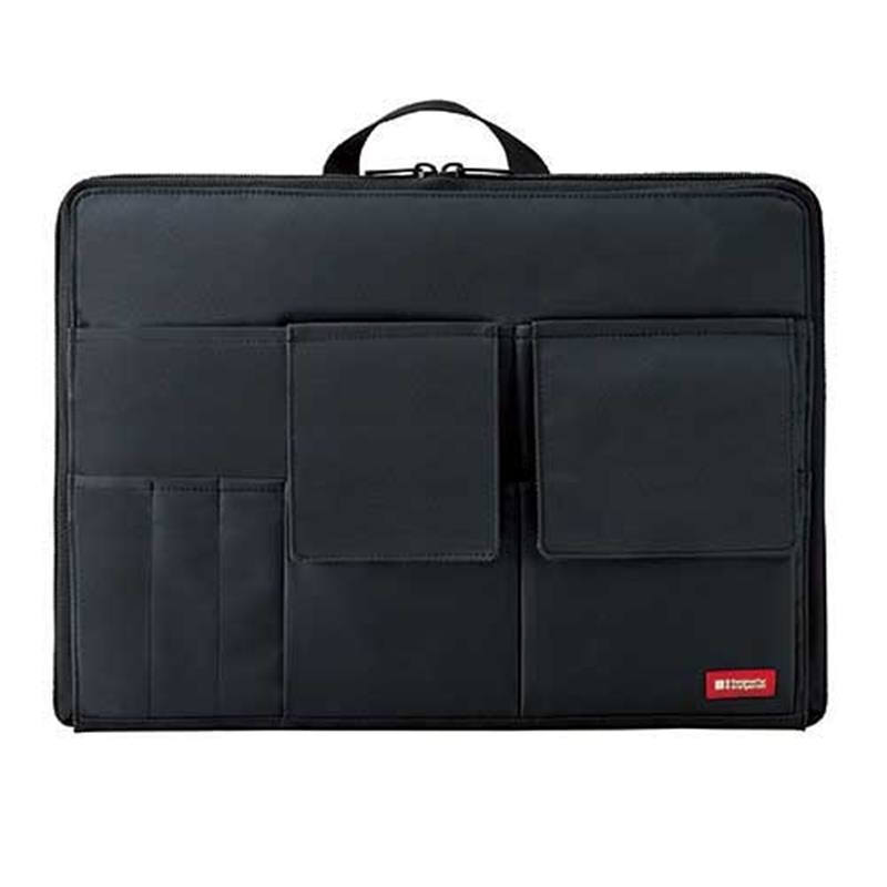 LIHIT LAB. バッグ イン バッグ ワイドA4 A-7559-24 黒 1個(ご注文単位1個)【直送品】
