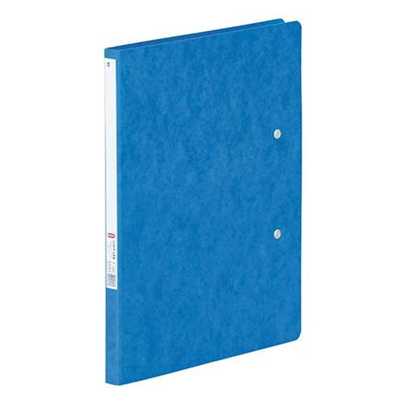 LIHIT LAB. パンチレスファイル B5/B4二折 F302 藍  1個（ご注文単位1個）【直送品】