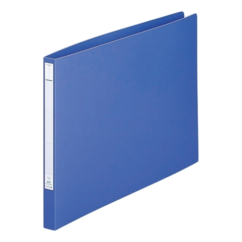 LIHIT LAB. パンチレスファイル F-376-9 A3E 藍  1個（ご注文単位1個）【直送品】