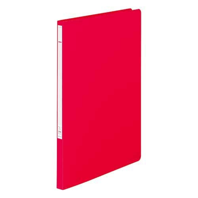 LIHIT LAB. パンチレスファイルZ式 F-347-1 A4S 赤  1個（ご注文単位1個）【直送品】