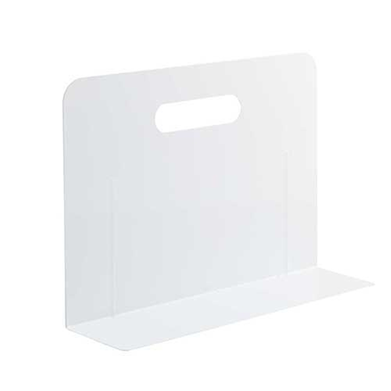 LIHIT LAB. ブックエンド・ワイド A7352-0 白  1個（ご注文単位1個）【直送品】