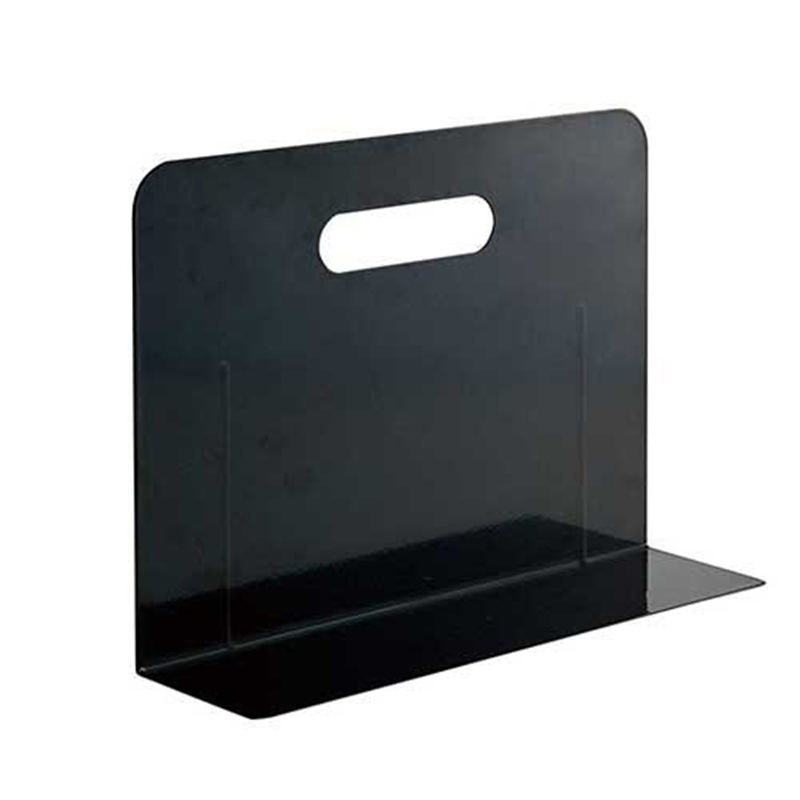 LIHIT LAB. ブックエンド・ワイド A7352-24 黒  1個（ご注文単位1個）【直送品】