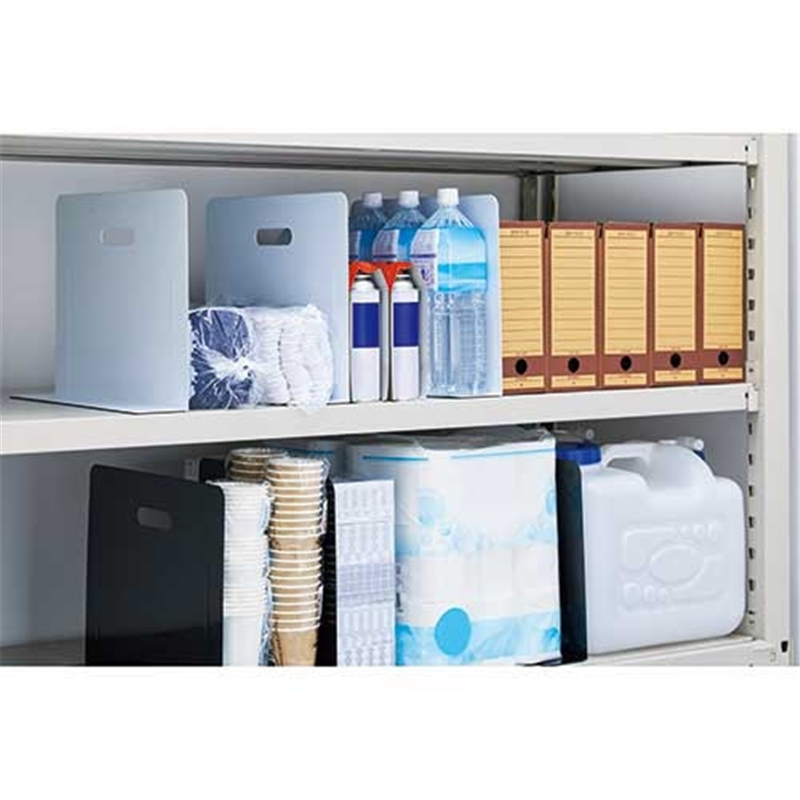 LIHIT LAB. ブックエンドスーパーワイドA-7353-24黒 1個(ご注文単位1個)【直送品】