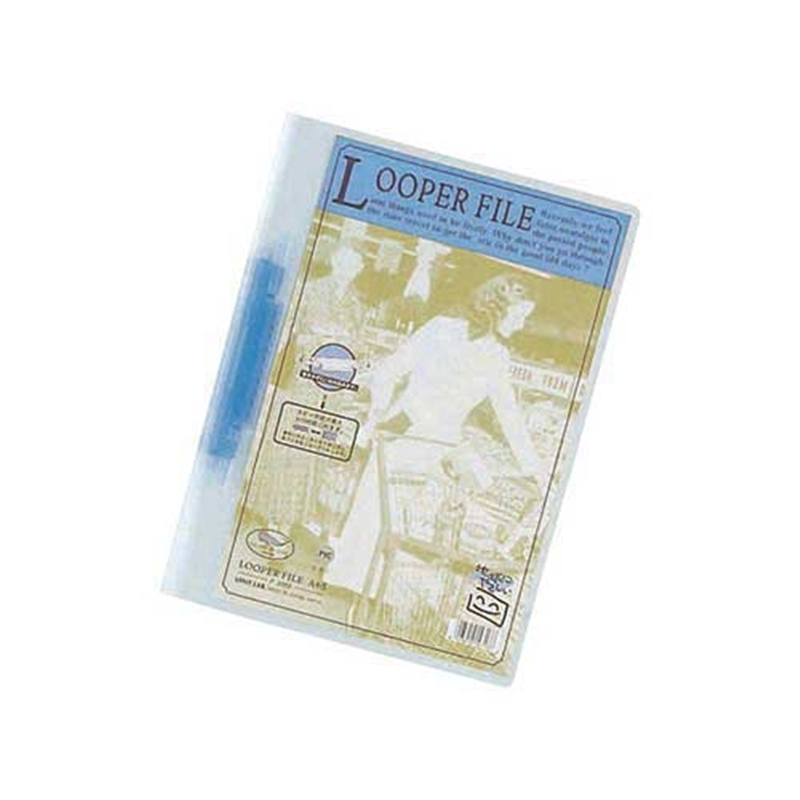 LIHIT LAB. ルーパーファイル F-3006 A4S 青  1個（ご注文単位1個）【直送品】