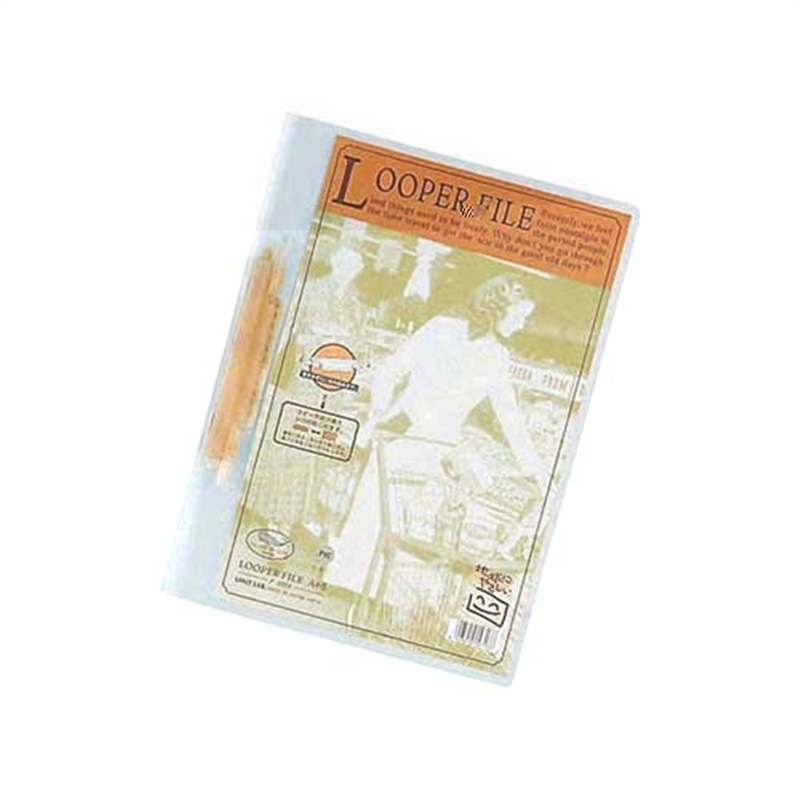 LIHIT LAB. ルーパーファイル F-3006 A4S 赤  1個（ご注文単位1個）【直送品】