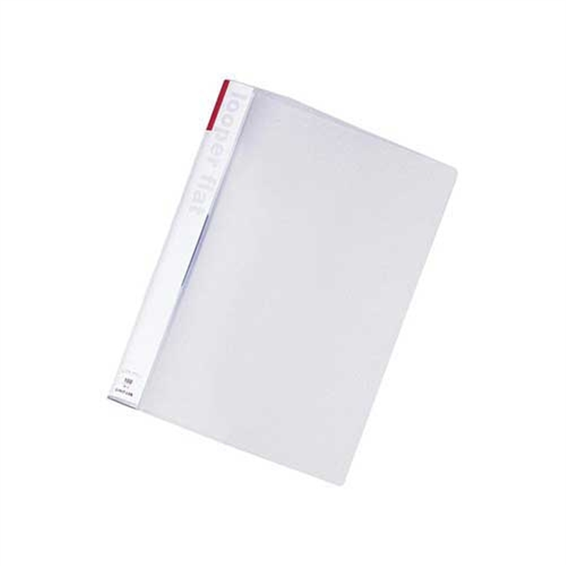 LIHIT LAB. ルーパーフラットファイル F-52-3 A4S 赤  1個（ご注文単位1個）【直送品】