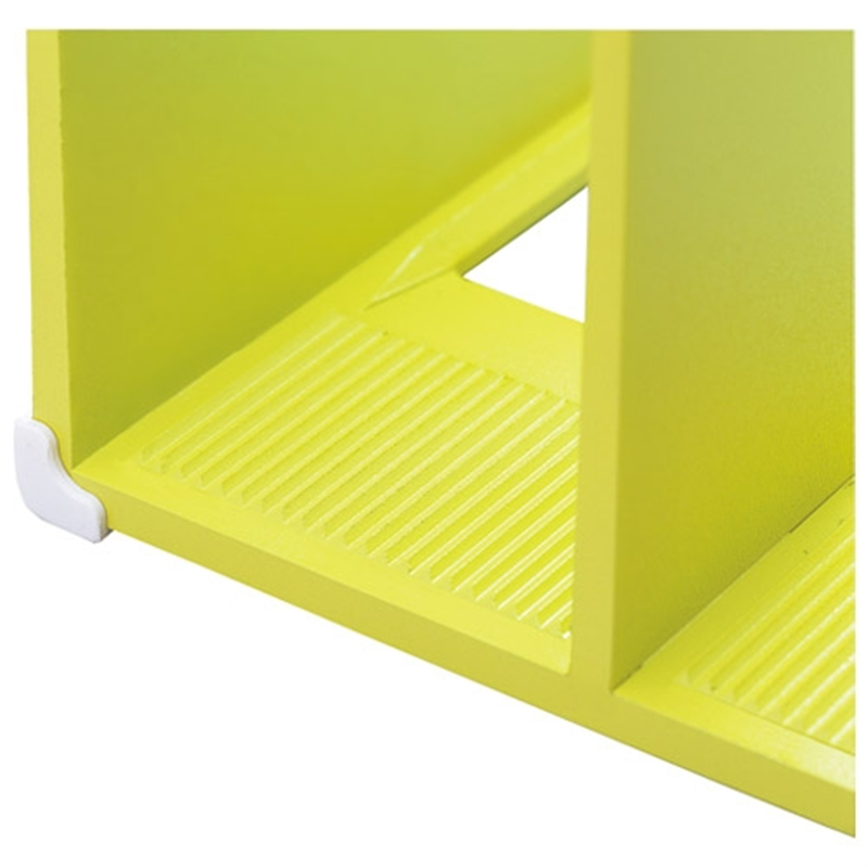 LIHIT LAB. 仕切りラックL A-7321-6 黄緑  1個（ご注文単位1個）【直送品】