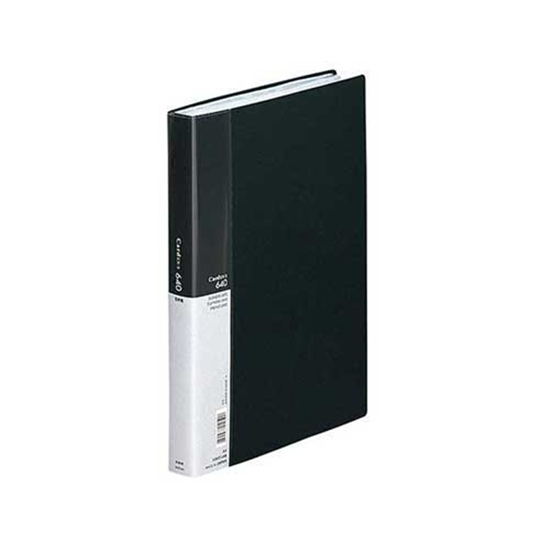 LIHIT LAB. 名刺ホルダー A4S A-946 黒  1個（ご注文単位1個）【直送品】