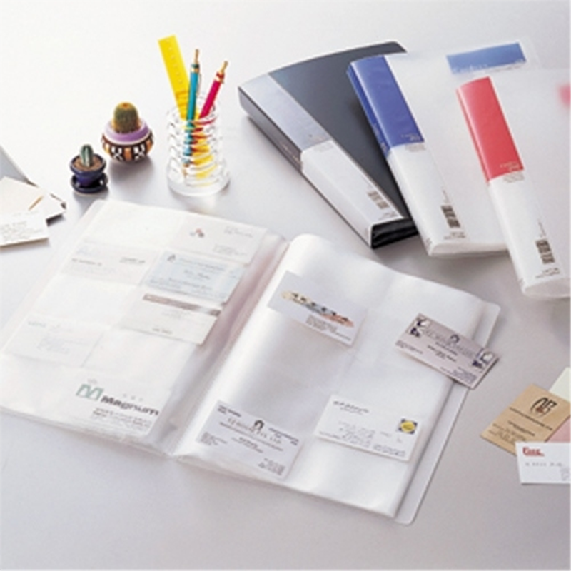 LIHIT LAB. 名刺ホルダー A4S A-946 藍  1個（ご注文単位1個）【直送品】