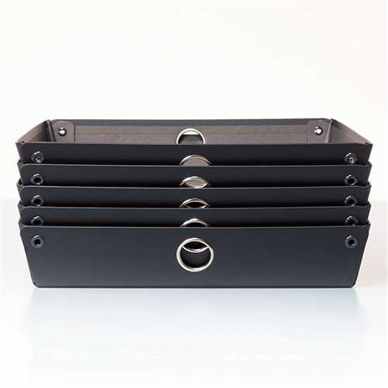 LIHIT LAB. スタッキングトレー A-340-24 黒 1個(ご注文単位1個)【直送品】