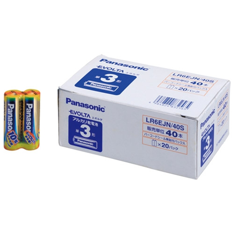 Panasonic エボルタ乾電池 単3 40本 LR6EJN/40S  1個（ご注文単位1個）【直送品】