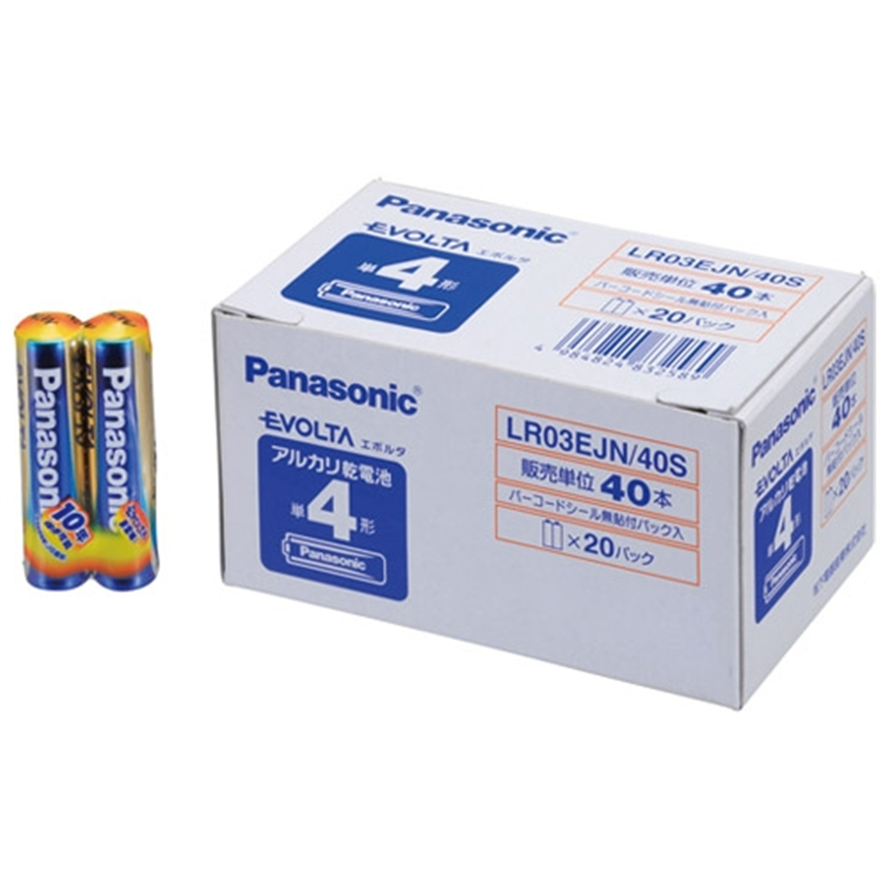 Panasonic エボルタ乾電池 単4 40本 LR03EJN40S  1個（ご注文単位1個）【直送品】