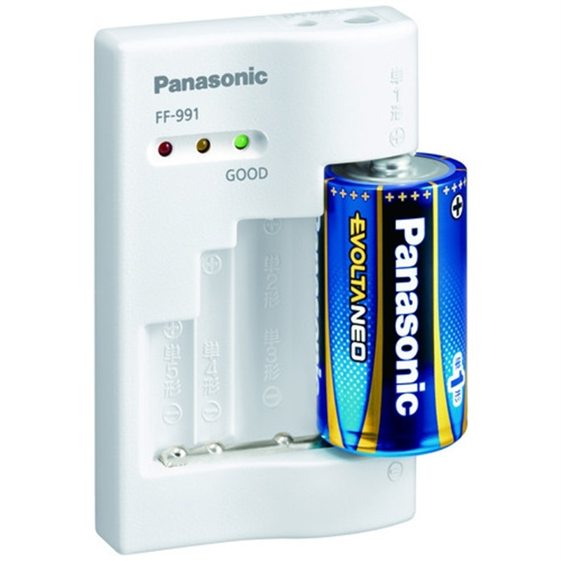 Panasonic 電池チェッカー FF-991P-W 1個(ご注文単位1個)【直送品】