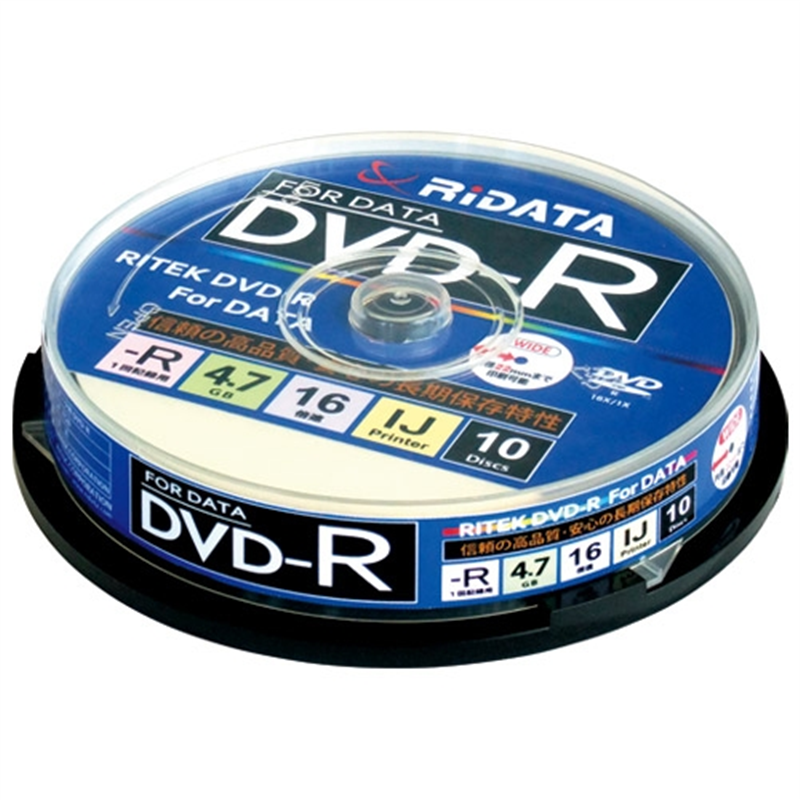 Ri?JAPAN データ用DVD-R 10枚 D-R16X47G.PW10SP B  1個（ご注文単位1個）【直送品】