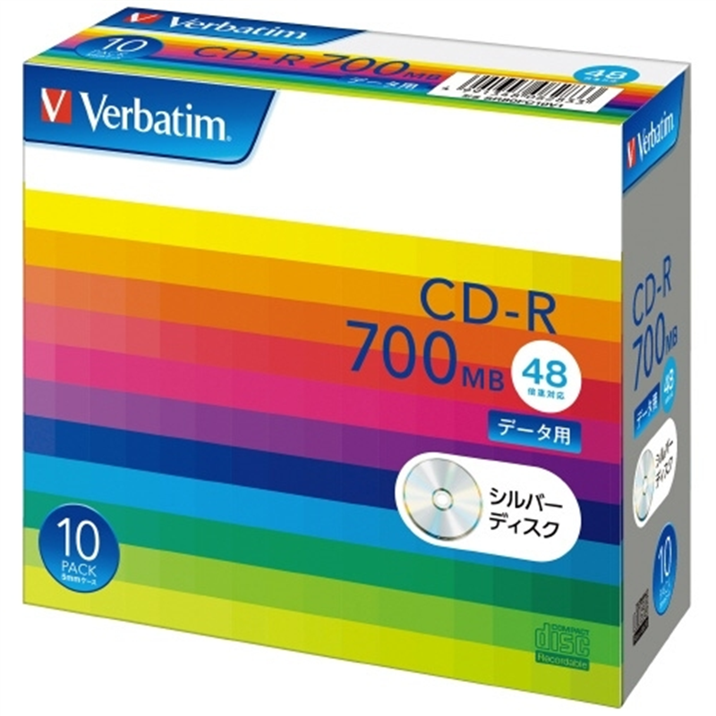 Verbatim Japan CD-R <700MB> SR80FC10V1 10枚  1個（ご注文単位1個）【直送品】