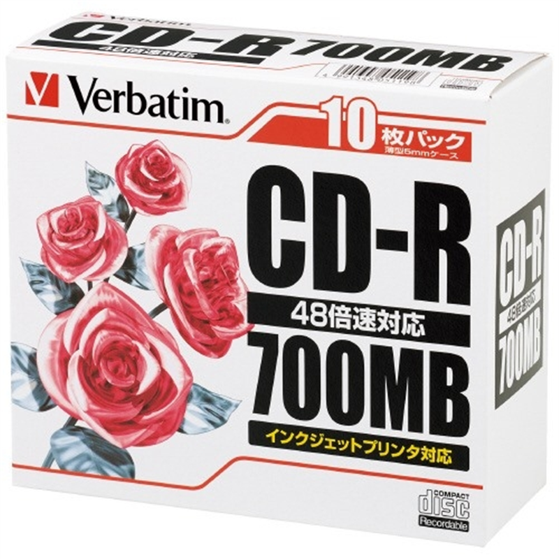 Verbatim Japan CD?R <700MB> SR80PP10 10枚  1個（ご注文単位1個）【直送品】